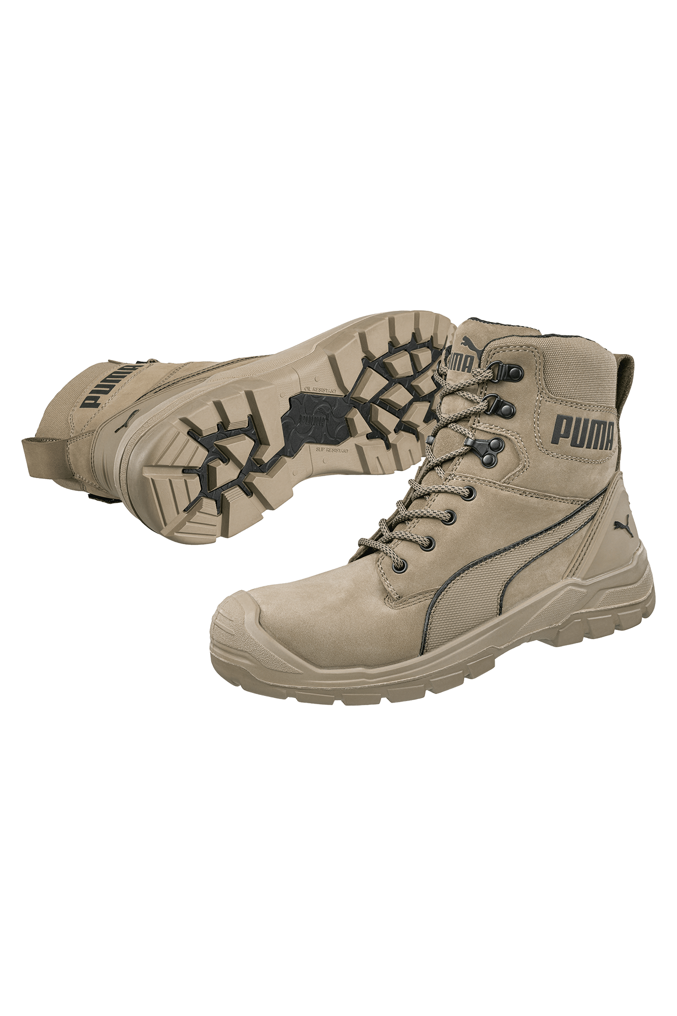 Puma Conquest Stone High S3 sikkerhedsstøvle | tranemoshop.dk