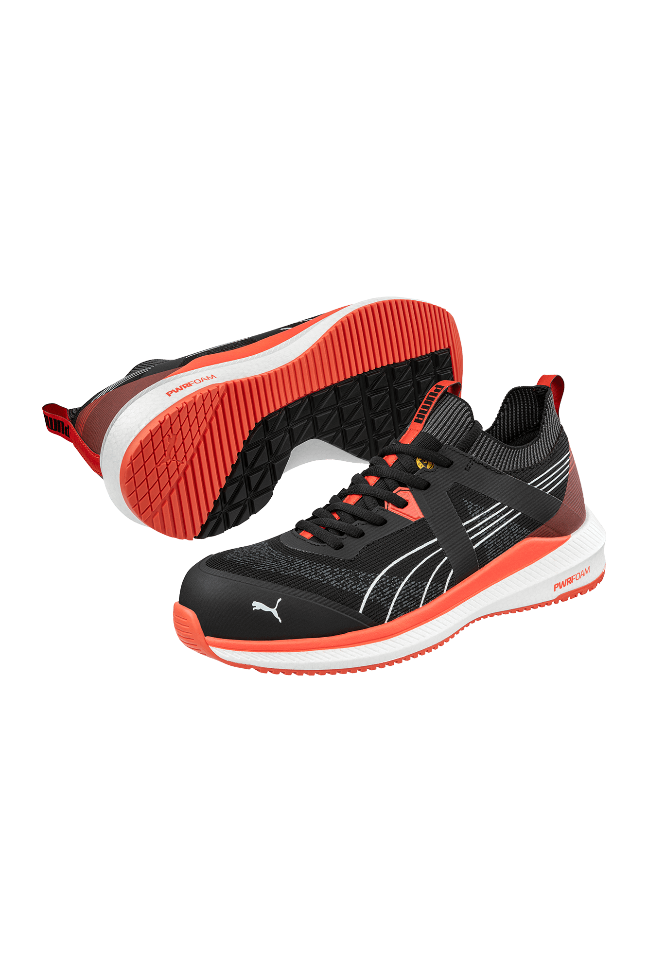 Puma Turbo Black/Red Low S1PS sikkerhedssko | tranemoshop.dk