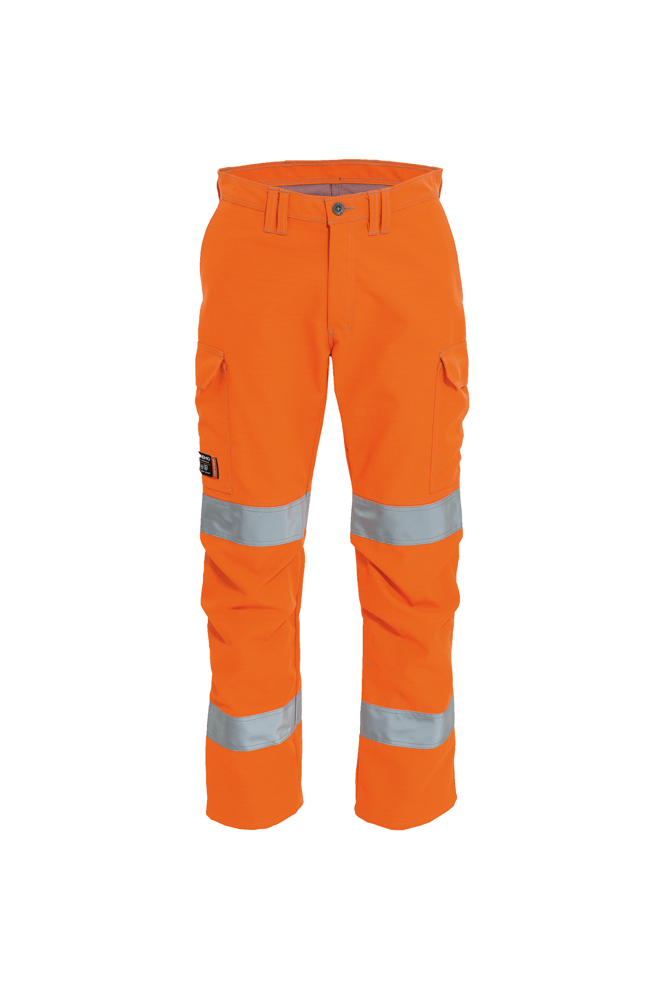 Flammehæmmende Edge orange Hi-vis buks front