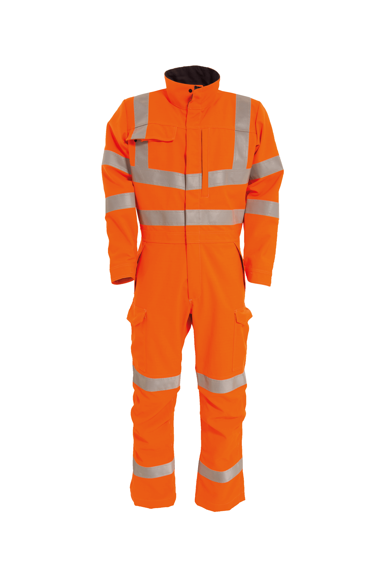 Flammehæmmende Edge kedeldragt orange hi-vis front