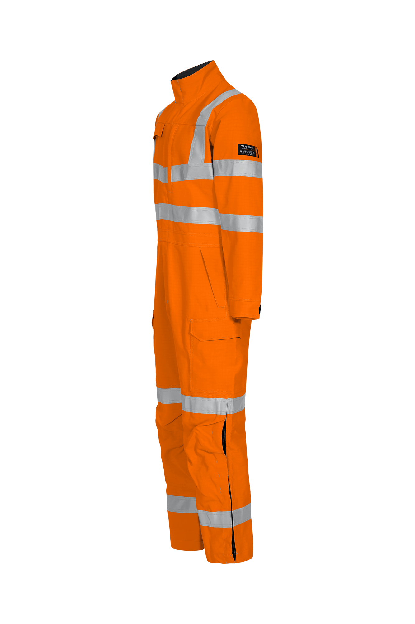 Flammehæmmende Edge kedeldragt orange hi-vis venstre