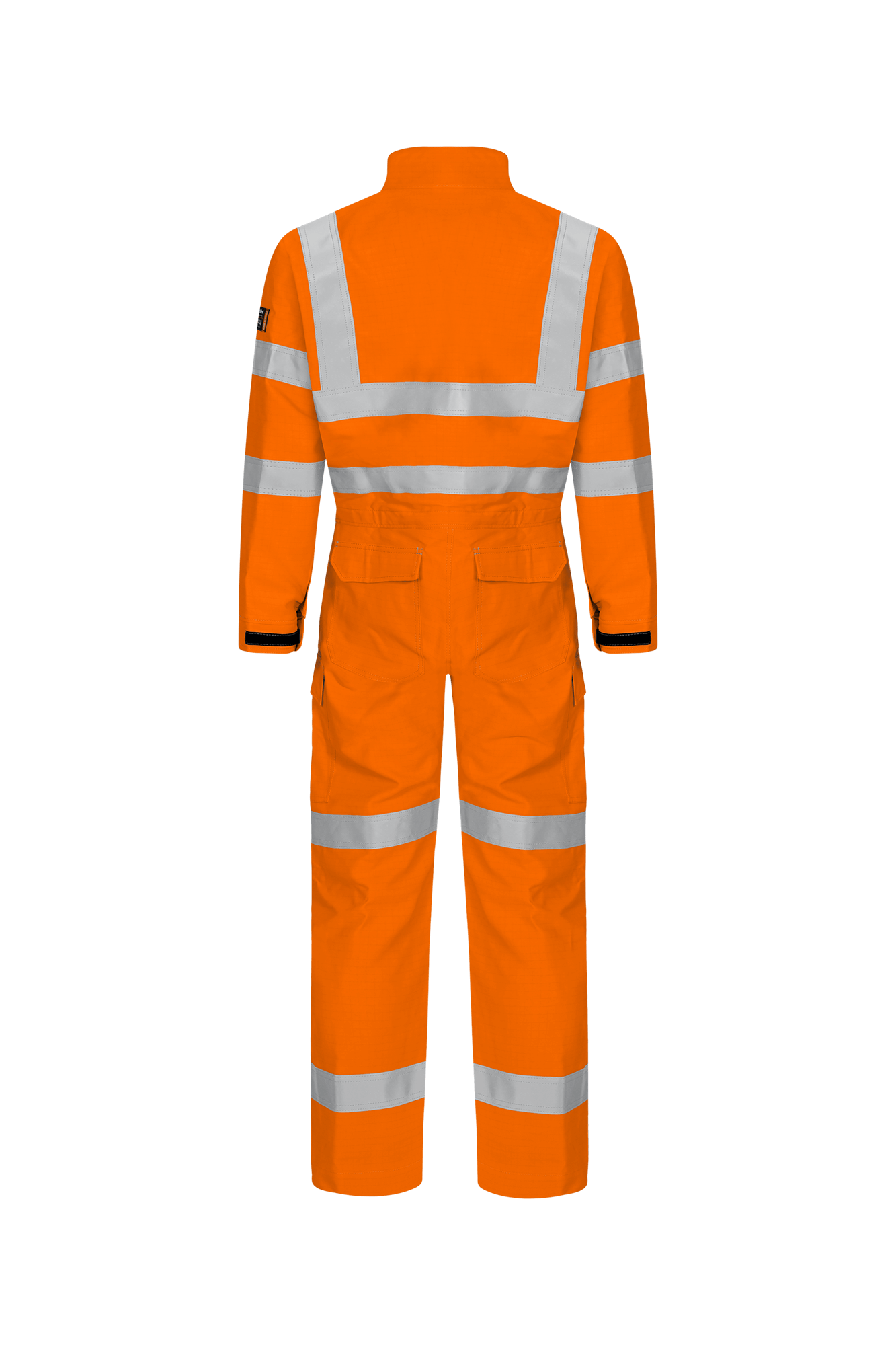 Flammehæmmende Edge kedeldragt orange hi-vis ryg