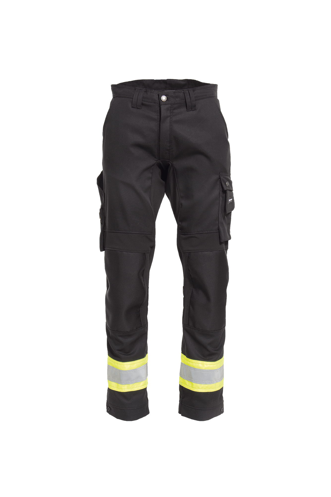 Comfort Stretch damebuks m/hi-vis - tranemoshop.dk #farve_sort gul