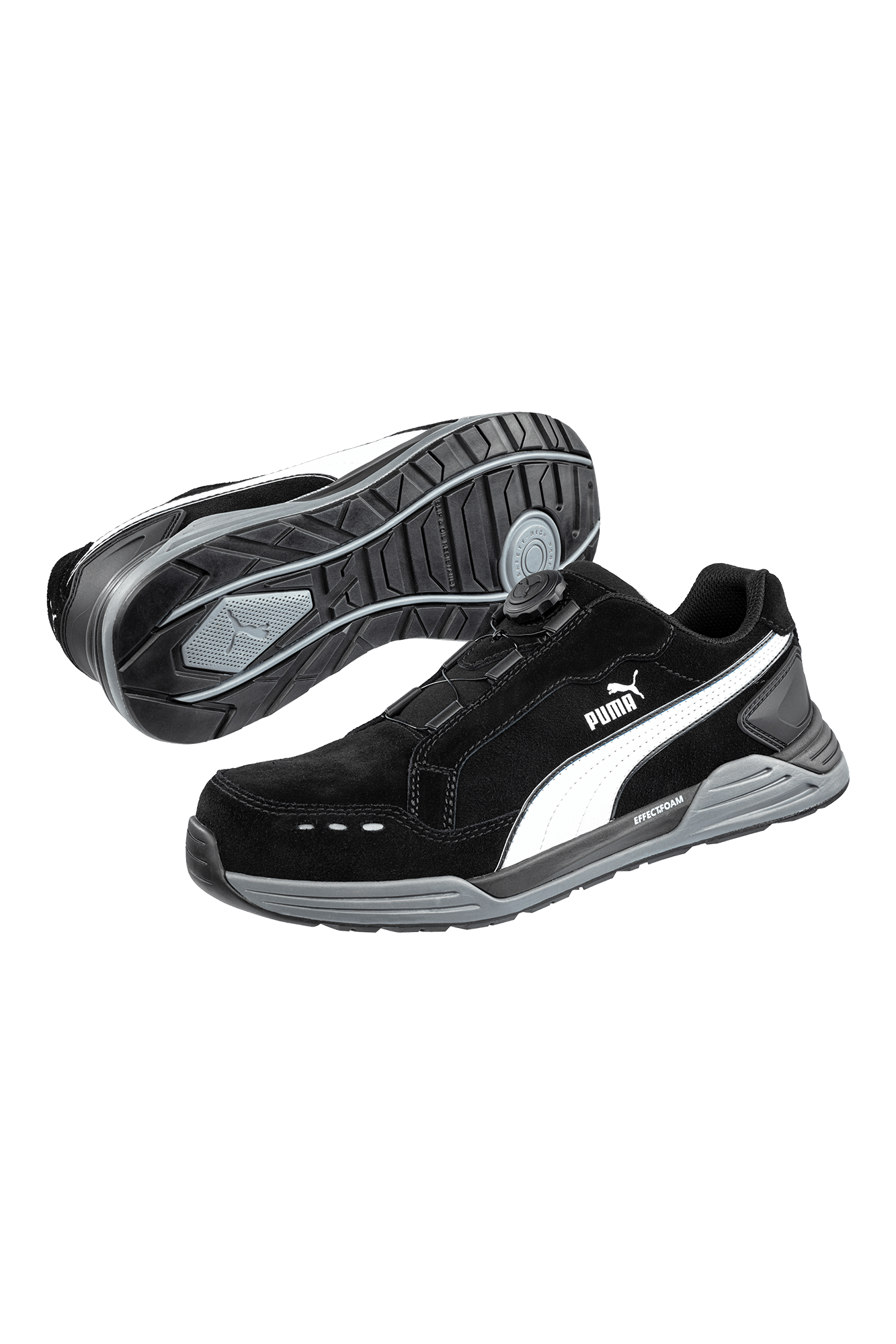 Puma Safety Airtwist Black Low Disc S3 sikkerhedssko - tranemoshop.dk