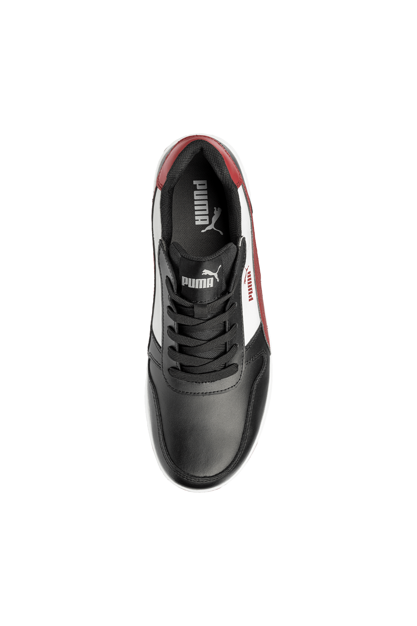 Puma Safety Frontcourt BLK/WHT/RED Low S3L sikkerhedssko - tranemoshop.dk