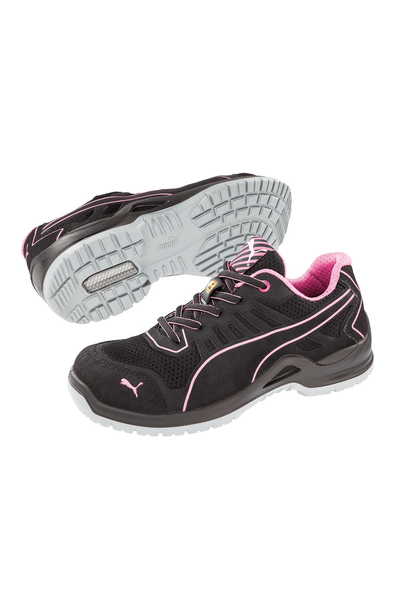 Puma Safety Fuse TC WNS Pink Low S1P sikkerhedssko - tranemoshop.dk