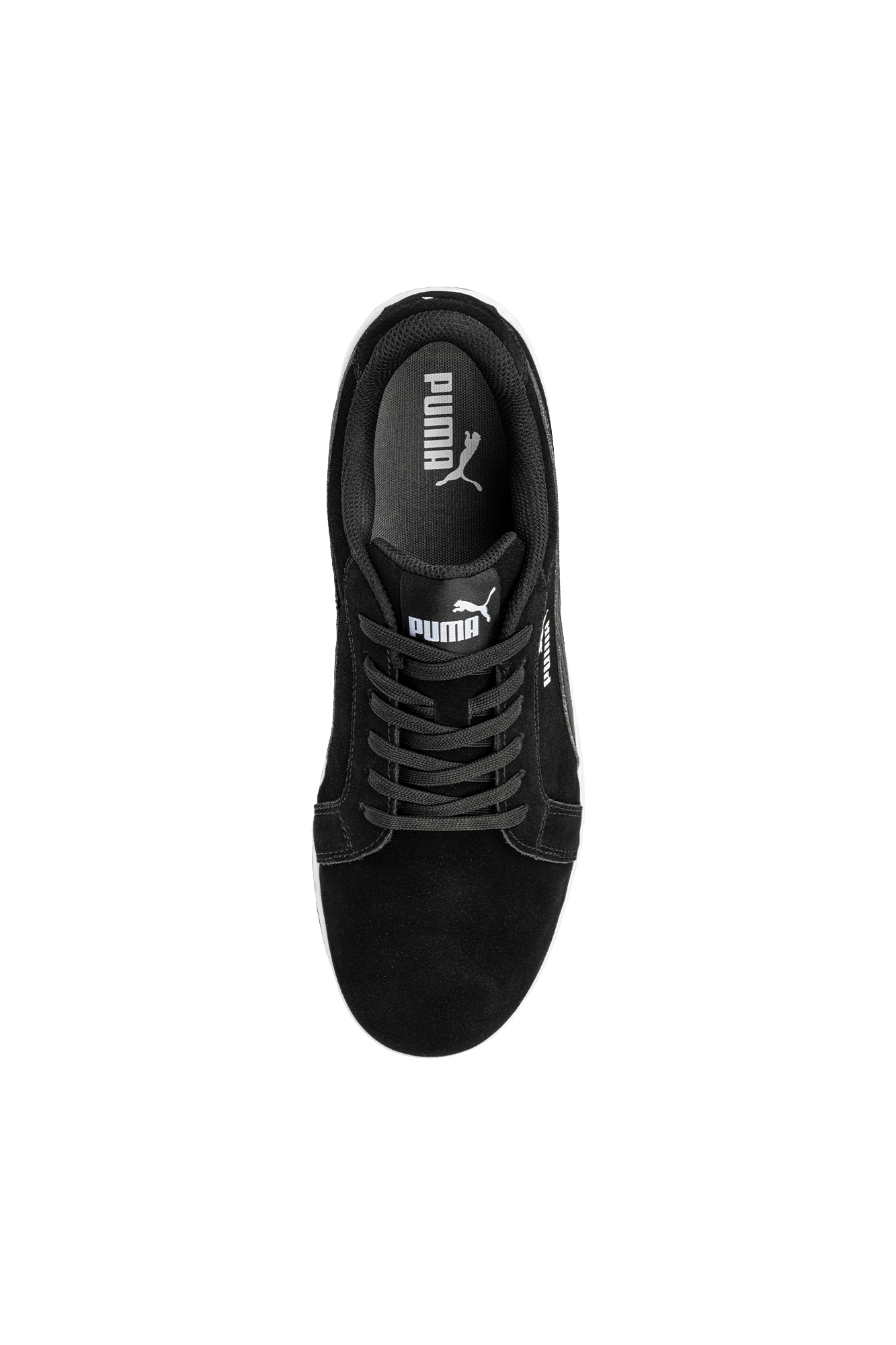 Puma Safety Iconic Suede Black Low S1PL sikkerhedssko - tranemoshop.dk