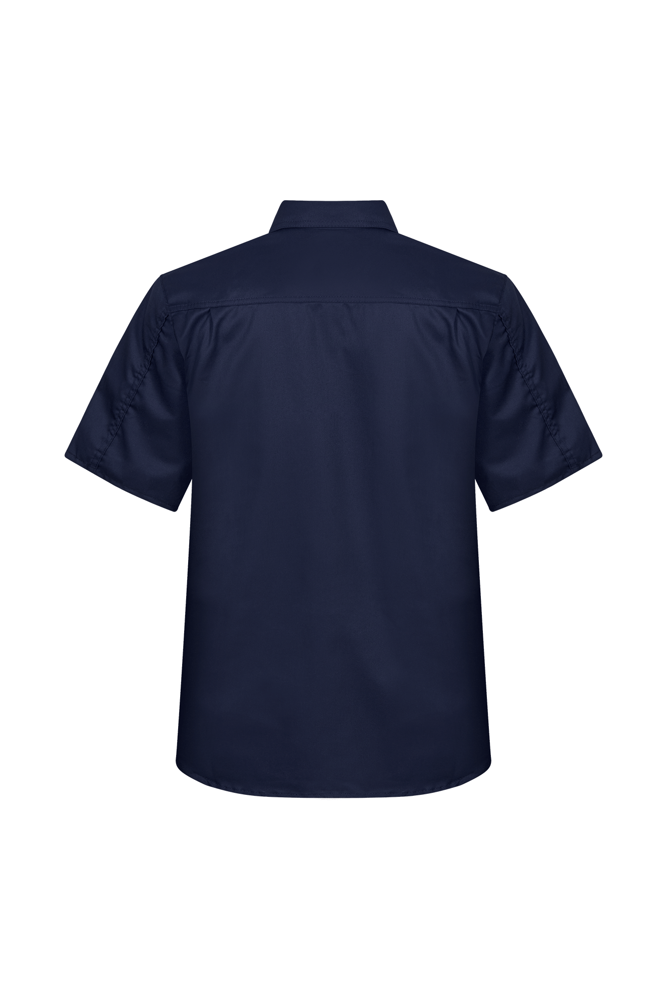 Skjorte m/korte ærmer - tranemoshop.dk #farve_marineblå