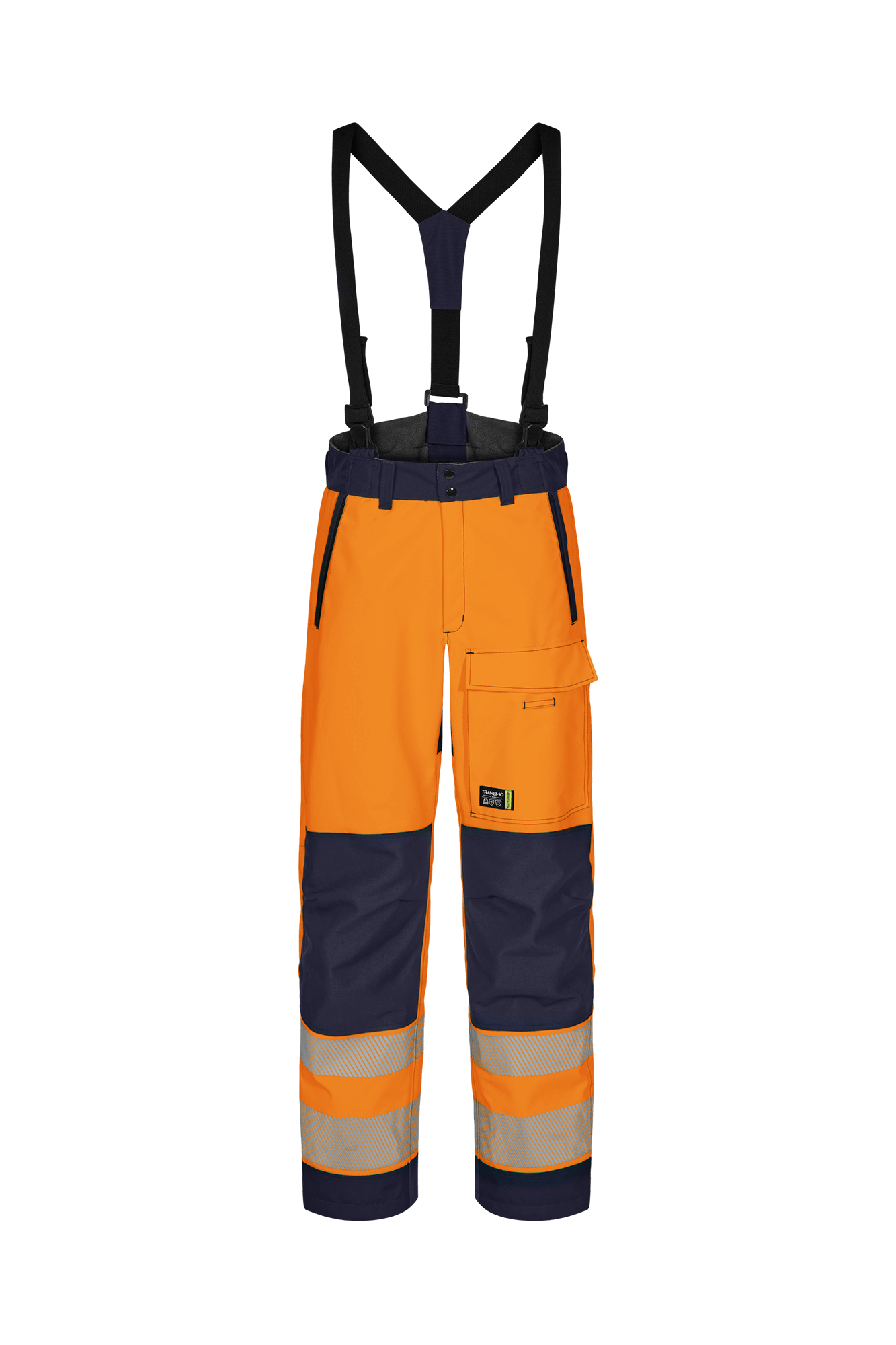 Tranemo Vision HV Hi-vis dame skalbuks - tranemoshop.dk #farve_orange marineblå