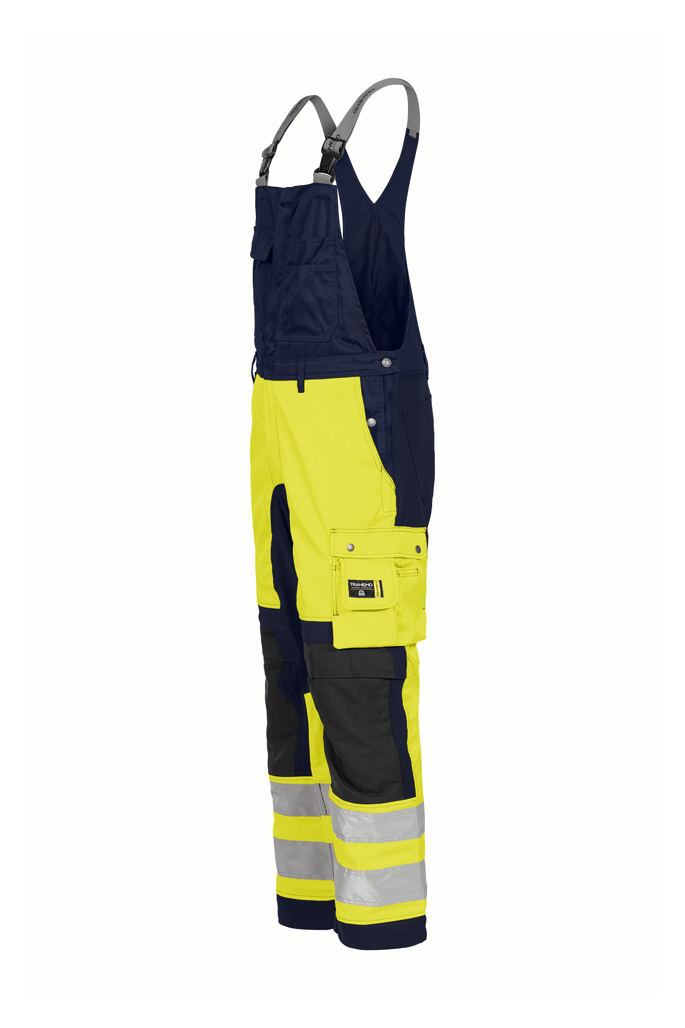 Tranemo Vision HV Hi-vis stretch overall - tranemoshop.dk #farve_gul marineblå