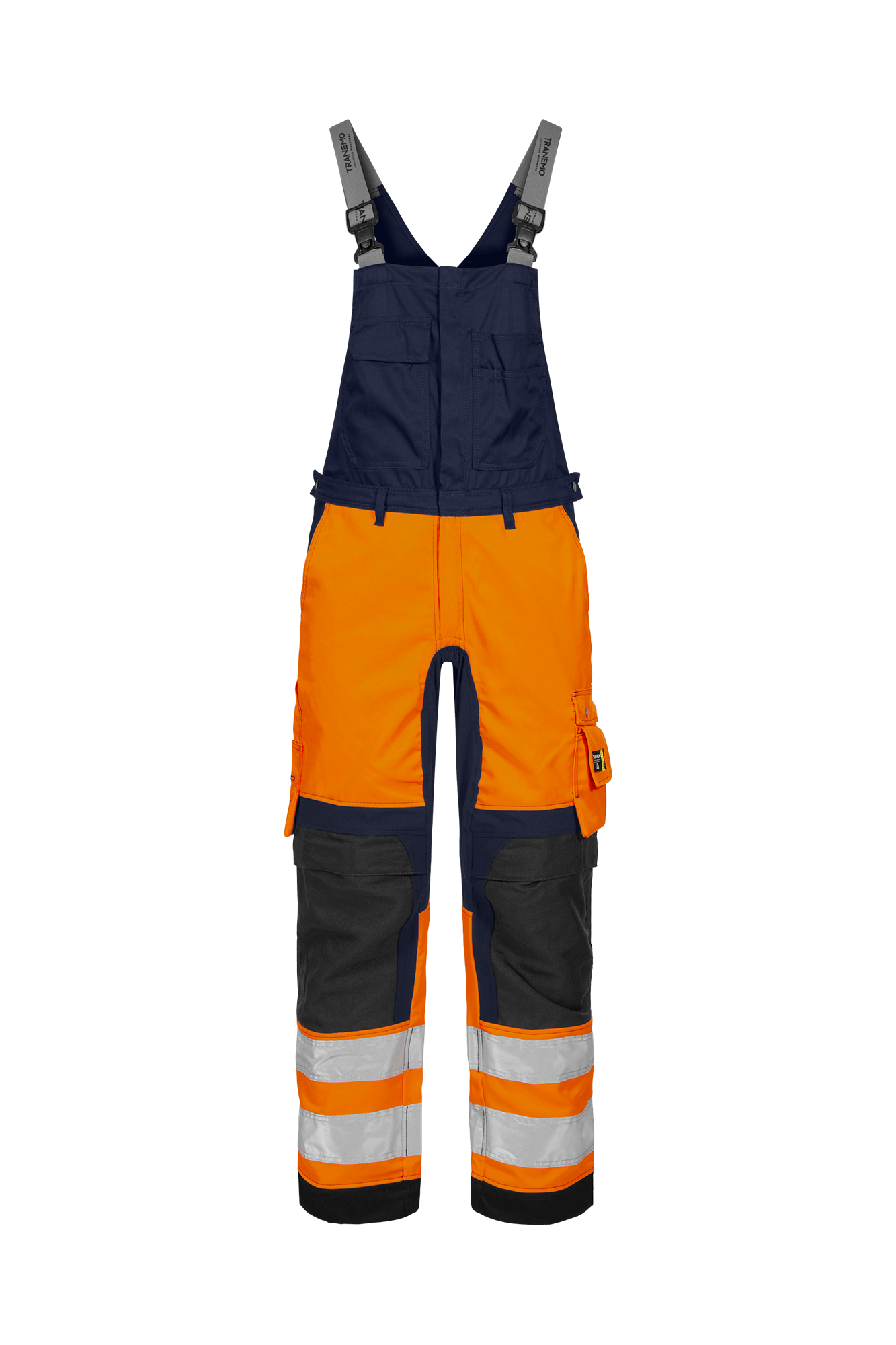 Tranemo Vision HV Hi-vis stretch overall - tranemoshop.dk #farve_orange marineblå