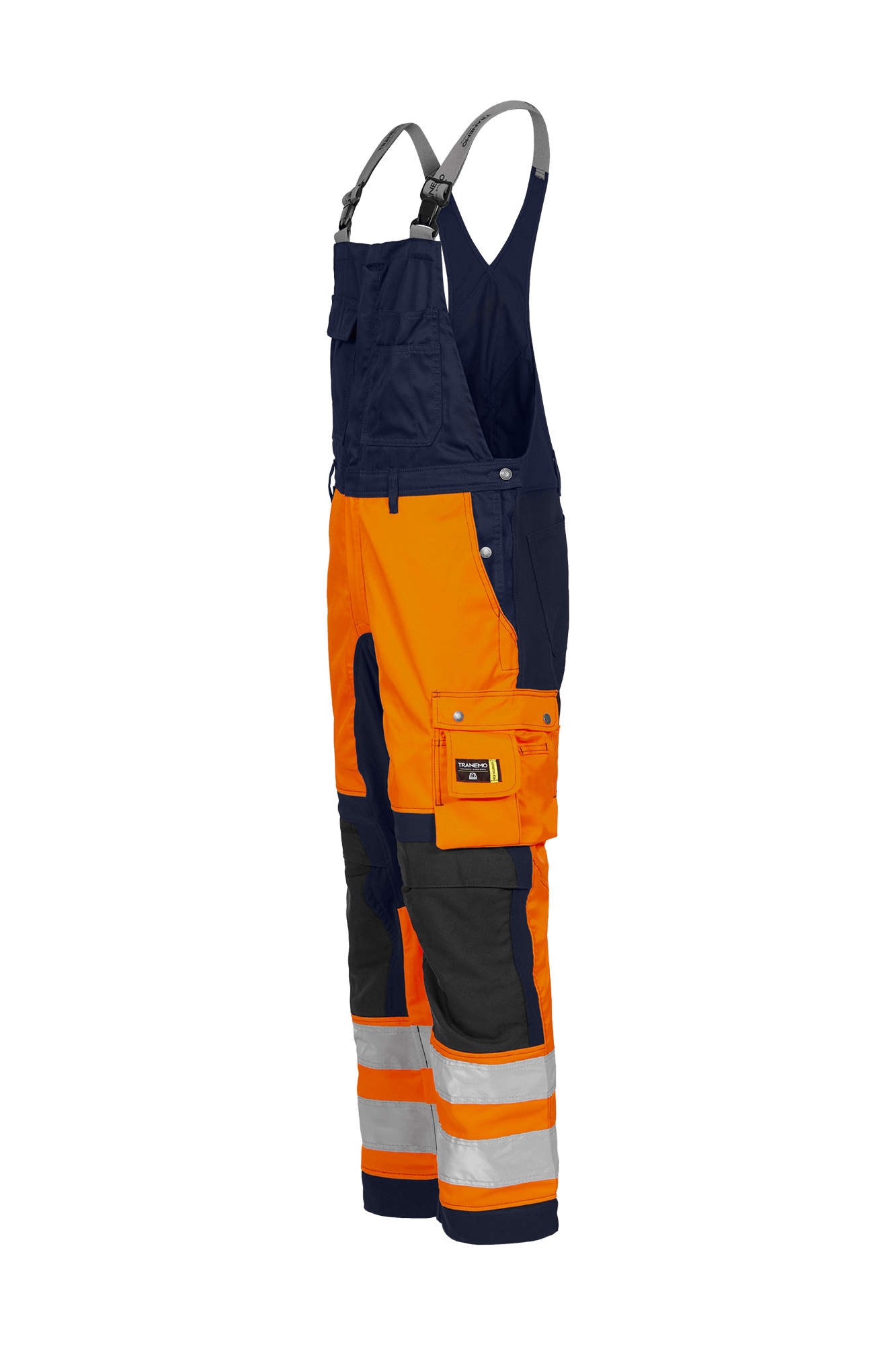 Tranemo Vision HV Hi-vis stretch overall - tranemoshop.dk #farve_orange marineblå